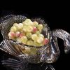 KDLK Fruit Bowl for Kitchen Counter Fruit Basket Swan Crystal Glass Fruit Bowl for Kitchen Counter Tabletop for Dessert Plate Cake Plate Glass Candy Snack Bowl (Color : A) view 4