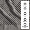 100% Cotton Soft Bath Towels Set | Quick Dry and Highly Absorbent, Textured Bath Towels 27" x 54" (4 Pack) view 2