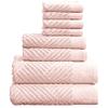 100% Cotton Soft Towel Set Quick Dry and Highly Absorbent Textured Bath Towels Hand Towels and Washcloths (8 Piece Set) view 1