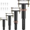 FafdBinm 4PC Bed Frame Support Legs Stabilizer Replacement Universal Slat Reinforcement 6-10.5 inch Black view 1