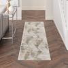 Nourison Home Thalia Abstract Beige/Grey 2'2" x 8' Area Rug, Easy Cleaning, Non Shedding, Bed Room, Living Room, Dining Room, Kitchen (2x8) view 1