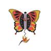 Allen Designs Enesco Flutterby Butterfly with Hummingbird Sculpted Pendulum Wall Clock, 13 Inch, Multicolor view 1
