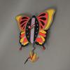 Allen Designs Enesco Flutterby Butterfly with Hummingbird Sculpted Pendulum Wall Clock, 13 Inch, Multicolor view 2