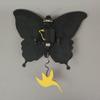 Allen Designs Enesco Flutterby Butterfly with Hummingbird Sculpted Pendulum Wall Clock, 13 Inch, Multicolor view 3