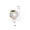 Home vase Simple White Ceramic Vase Decoration Desktop Center Vase Modern Living Room Dried Flower Flower Arrangement Flower Brass Branch Decoration Decorative Vase view 2