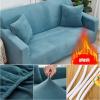 fmopq Stretch Sofa Slipcover 1 2 3 4 Seater Microfiber Sofa Cover 1-Piece Couch Cover Washable Furniture Protector with Non Skid Foam and Elastic Bottom for Kids Pets (Brown 1 Seater) view 3