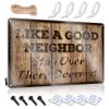 gaeruite Room Signs for Bedroom Like A Good Neighbor Stay Over There Sign Office Decor for Men Little Man Cave Sign (Size : 30X40CM) view 1