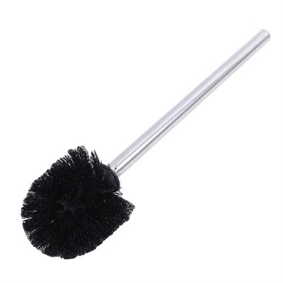 DAMAJI Toilet Brushes Flexible Toilet Bowl Brush with Stainless Steel Handle for Bathroom Cleaning,Black,2pcs