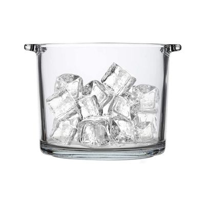 ice bucket for cocktail bar Ice Bucket Wine For Champagne Flowers Buckets - Ice Bucket Clear Glass 2.3 Liter Good For Up To 2 Wine Or Champagne Bottles Ice Bucket