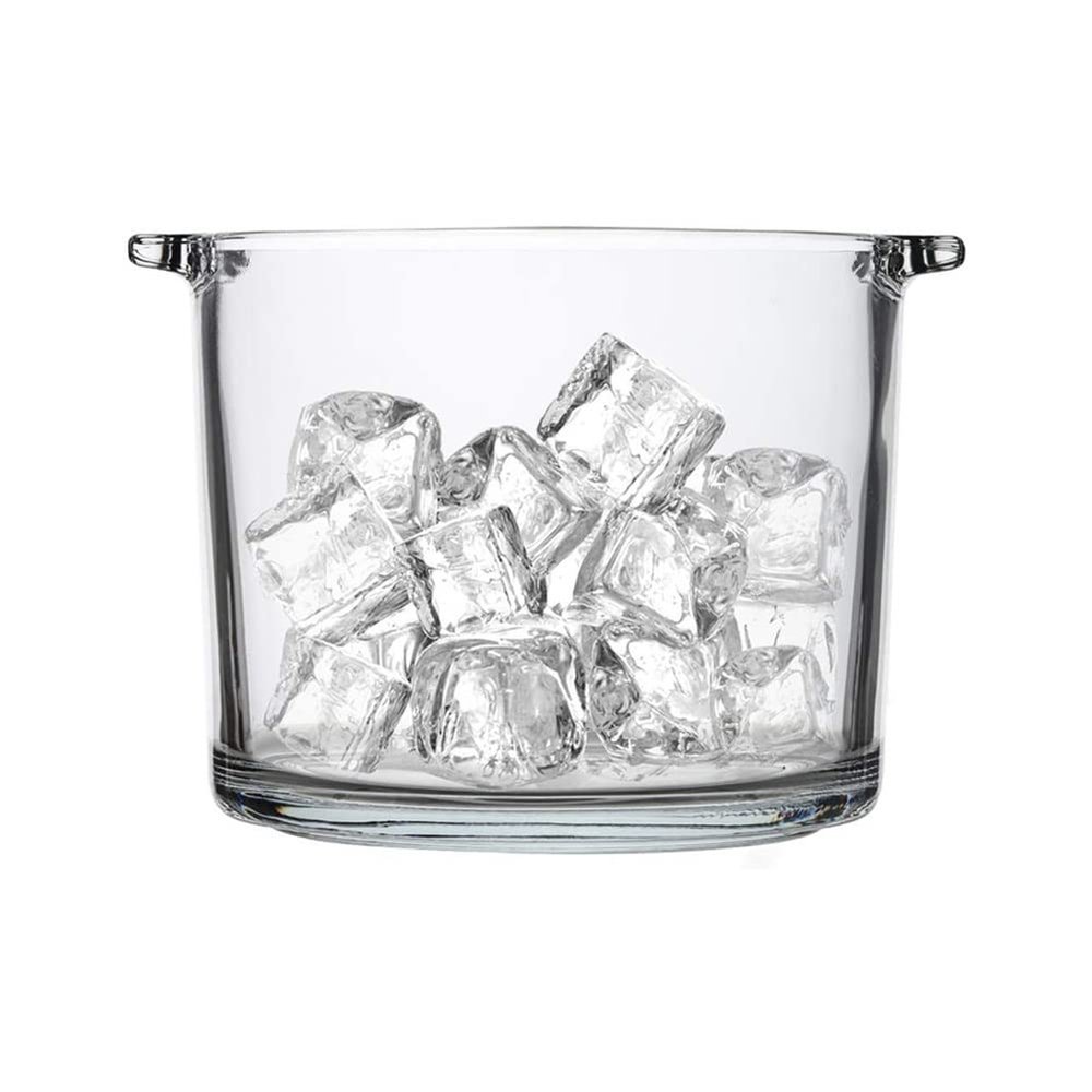 ice bucket for cocktail bar Ice Bucket Wine For Champagne Flowers Buckets - Ice Bucket Clear Glass 2.3 Liter Good For Up To 2 Wine Or Champagne Bottles Ice Bucket