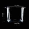 ice bucket for cocktail bar Ice Bucket Wine For Champagne Flowers Buckets - Ice Bucket Clear Glass 2.3 Liter Good For Up To 2 Wine Or Champagne Bottles Ice Bucket view 4
