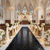 2ftx15ft Aisle Runner Rug for Party Black Sequin Carpet Runner Prom Decor Shimmer Banquet Indoor Glitter Aisle Runner view 2
