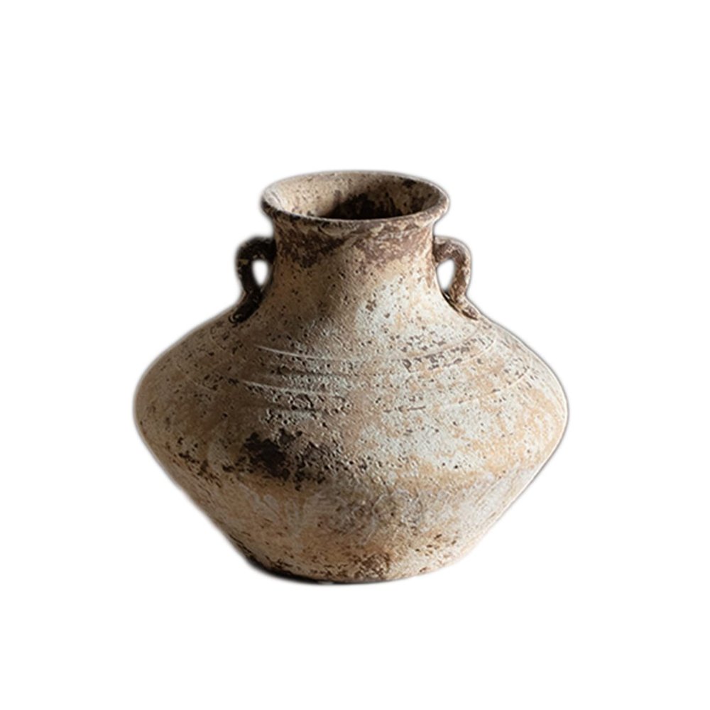 Accessories 22 Retro Handmade Vase Pottery Pot Retro Stoneware Flower Pot Japanese-Style Pottery Living Room Dried Flower Flower Arrangement Vase Classical/Collection (Size : A)