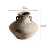 Accessories 22 Retro Handmade Vase Pottery Pot Retro Stoneware Flower Pot Japanese-Style Pottery Living Room Dried Flower Flower Arrangement Vase Classical/Collection (Size : A) view 2
