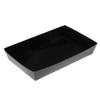 Restaurantware Matsuri Vision 8 x 5 x 1.5 Inch Medium Sushi Trays 100 Greaseproof Sushi Packaging Boxes - Lids Sold Separately Disposable Black Paper Sushi Containers For Entrees Or Desserts view 2