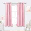 Mrs.Naturall Kids Curtains for Bedroom,Blackout Curtains for Girls Room Princess Nursery,2 Panels,45 Inch Length,Light Pink view 1