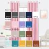 Mrs.Naturall Kids Curtains for Bedroom,Blackout Curtains for Girls Room Princess Nursery,2 Panels,45 Inch Length,Light Pink view 2