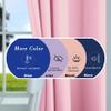 Mrs.Naturall Kids Curtains for Bedroom,Blackout Curtains for Girls Room Princess Nursery,2 Panels,45 Inch Length,Light Pink view 3