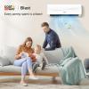 COSTWAY 12000BTU Mini Split Air Conditioner& Heater, 17 SEER2 208-230V Wall-Mounted Ductless AC Unit Cools Rooms up to 750 Sq. Ft, Energy Efficient Inverter AC w/Heat Pump (Blast Series) view 2