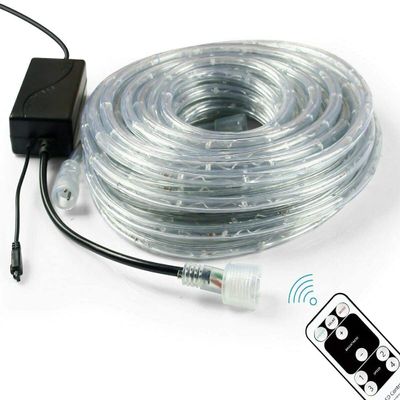 GameXcel 50FT LED Rope Lights 110V 8 Modes Flexible Waterproof Decorative Lights with Timer & Memory for Indoor/Outdoor Decorations, Eaves, Party and Christmas Decorations - Warm White