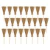 Pieces Mini Brooms for Crafts Mini Straw Brooms with Red Ropes Halloween Decor Ornaments Wizard Accessory for Home Office Decor view 1