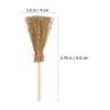 Pieces Mini Brooms for Crafts Mini Straw Brooms with Red Ropes Halloween Decor Ornaments Wizard Accessory for Home Office Decor view 2