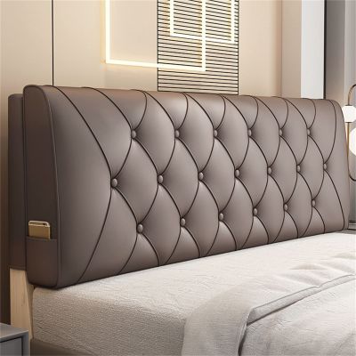Waterproof Headboard Cushion Bed Backrest Upholstered Wall Pillow Reading Pillow Large Bolster Lumbar Wedge Pillow for King/Twin/Queen Daybed Bed,A,with headboard 78.7"/200cm