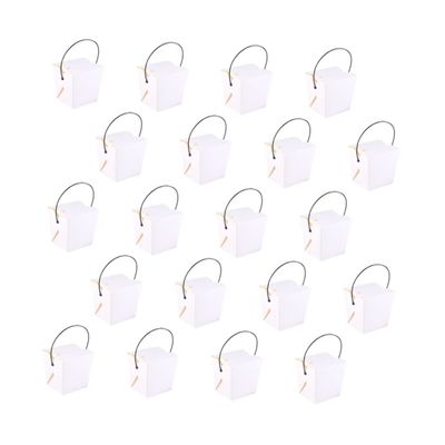 Cabilock 20pcs Disposable Take Paper Boxes for Snacks Fried Foods and Popcorn Kraft Paper Food Containers for Outdoor Use Portable and Practical Meal Packaging
