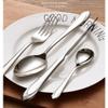16 Pieces Silver Silverware Set, IKXO Modern Stainless Steel Flatware Set for 4, Mirror Polished Tableware Cutlery Set for Home and Restaurant, Include Knife/Spoon and Fork, Dishwasher Safe view 2