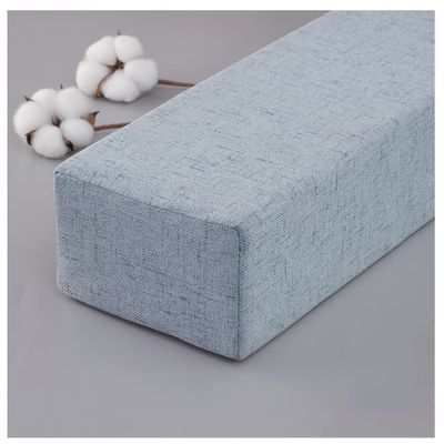 Bed Headboard Gap Filler Pad Bed Bridge with Soft Fabric Top Twin to King Converter Kit Portable Bedside Protection Cushion Headboard Gap Filled (Color : Grey Blue, Size : 10X10X180cm)