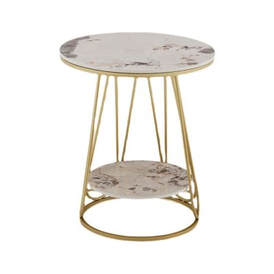BNNP Tea Table for Living Room Side Table Living Room Simple Rounded Small Coffee Table Living Room Furniture Suitable for Living Room, Office, Bedroom (Color : A)