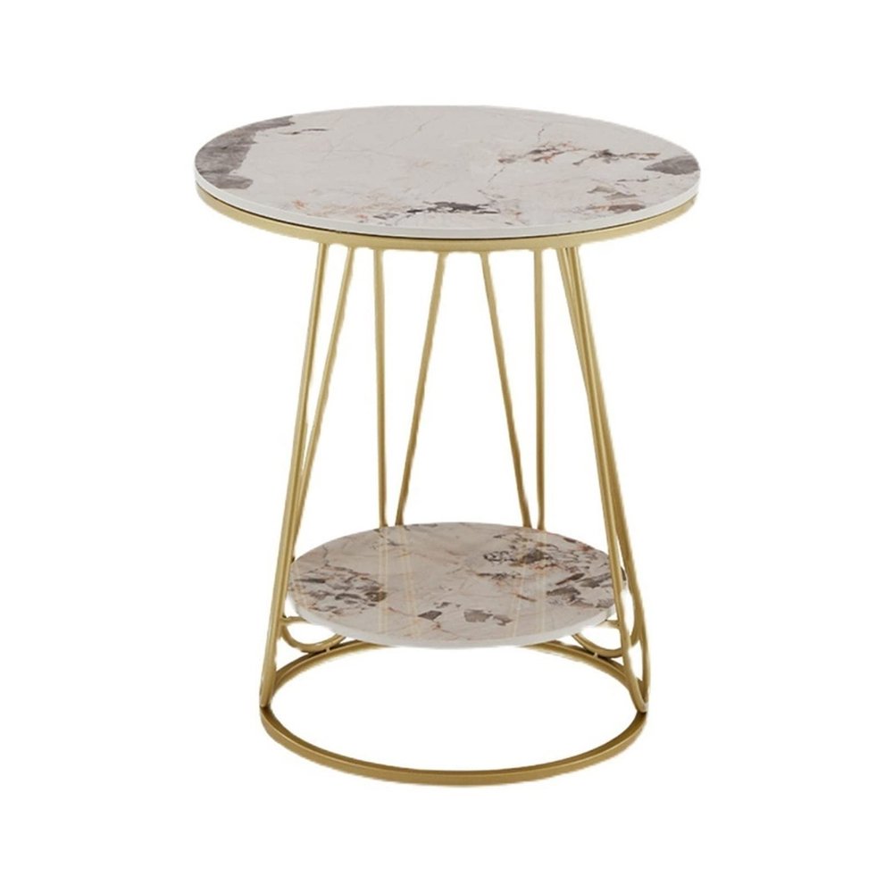 BNNP Tea Table for Living Room Side Table Living Room Simple Rounded Small Coffee Table Living Room Furniture Suitable for Living Room, Office, Bedroom (Color : A)