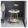 BNNP Tea Table for Living Room Side Table Living Room Simple Rounded Small Coffee Table Living Room Furniture Suitable for Living Room, Office, Bedroom (Color : A) view 4