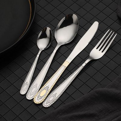 16 Pieces Silver Silverware Set, IKXO Modern Stainless Steel Flatware Set for 4, Mirror Polished Tableware Cutlery Set for Home and Restaurant, Include Knife/Spoon and Fork, Dishwasher Safe