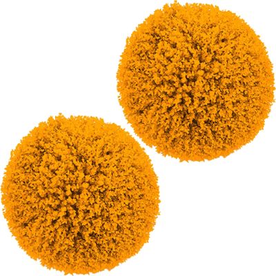 2PCS Artificial Plant Topiary Ball, Simulation Plant Grass Ball, Lifelike Plants Decor, for Home Garden Wedding Birthday Party Hanging Wall Decoration,Orange,40cm/15.74in
