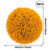 2PCS Artificial Plant Topiary Ball, Simulation Plant Grass Ball, Lifelike Plants Decor, for Home Garden Wedding Birthday Party Hanging Wall Decoration,Orange,40cm/15.74in view 2