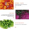 2PCS Artificial Plant Topiary Ball, Simulation Plant Grass Ball, Lifelike Plants Decor, for Home Garden Wedding Birthday Party Hanging Wall Decoration,Orange,40cm/15.74in view 4