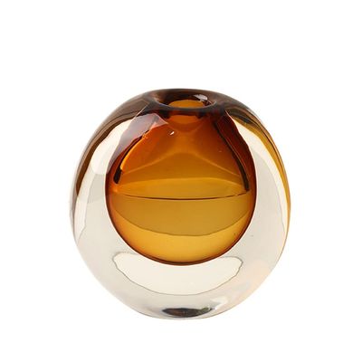 Decorative Vases Glass Vase Ornaments Office Living Room Flower Arrangement Desktop Crafts Color Mellow Home Vase Ornaments Crafts Flower Vases for Decor (Color : Blue)