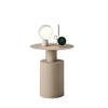 UNNS Bedside Cabinets Nordic Style Modern Minimalist Bedside Table Living Room Bedroom Round Table Creative Bedside Table Creative Round Side Table Nightstand (Color : Beige) view 1