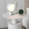 UNNS Bedside Cabinets Nordic Style Modern Minimalist Bedside Table Living Room Bedroom Round Table Creative Bedside Table Creative Round Side Table Nightstand (Color : Beige) view 2