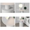 UNNS Bedside Cabinets Nordic Style Modern Minimalist Bedside Table Living Room Bedroom Round Table Creative Bedside Table Creative Round Side Table Nightstand (Color : Beige) view 4