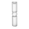 A&B Home Glass Candle Holder - Tall Frosted Decorative Tealight Candle Holder, Bedroom Living Room Coffee Table Bathroom Counter Accent Piece Dining Table Illumination, 3" x 3" x 15" view 1