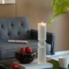 A&B Home Glass Candle Holder - Tall Frosted Decorative Tealight Candle Holder, Bedroom Living Room Coffee Table Bathroom Counter Accent Piece Dining Table Illumination, 3" x 3" x 15" view 3