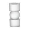 A&B Home Glass Candle Holder - Short Frosted Glass Tealight Holder, Bedroom Living Room Coffee Table Bathroom Counter Accent Piece Dining Table Illumination, 3" x 3" x 7" view 1