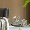 A&B Home Abstract Glass Orb Statue - Modern Art Glass Ball Decorative Object, Tabletop Home Dcor, Bedroom Living Room Bathroom Entryway Console Table Book Shelf Accent Piece, 8" x 8" x 8" view 3