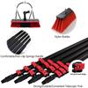 UIBAO Window Cleaning Pole Hose Fed for Solar Panels Telescopic Brush Multi-Angle Extension Pole Window Cleaning Kit with 4-Hole Water Fed Brush 30cm/55cm Optional,Brushhead30cm-7.2m view 3