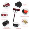 UIBAO Window Cleaning Pole Hose Fed for Solar Panels Telescopic Brush Multi-Angle Extension Pole Window Cleaning Kit with 4-Hole Water Fed Brush 30cm/55cm Optional,Brushhead30cm-7.2m view 4