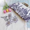 Canvas Floral Botanical Tote Bag for Women , Reusable Grocery Bags, Cute Cat Tote Bags Aesthetic for Shopping view 4