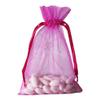 100 pcs 6x9 inch Fuchsia Organza Gift Candy Favor Bags Drawstring Reusable Treat Pouches Wedding Jewerly Storage view 3