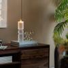 A&B Home Glass Candle Holder - Slender Frosted Glass Tealight Holder, Bedroom Living Room Coffee Table Bathroom Counter Accent Piece Dining Table Illumination, 3" x 3" x 11" view 2